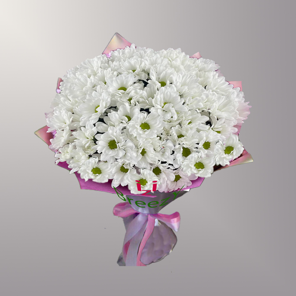 Букет из 15 кустовых хризантем в Нижнем Новгороде Букет из 15 кустовых хризантем купить