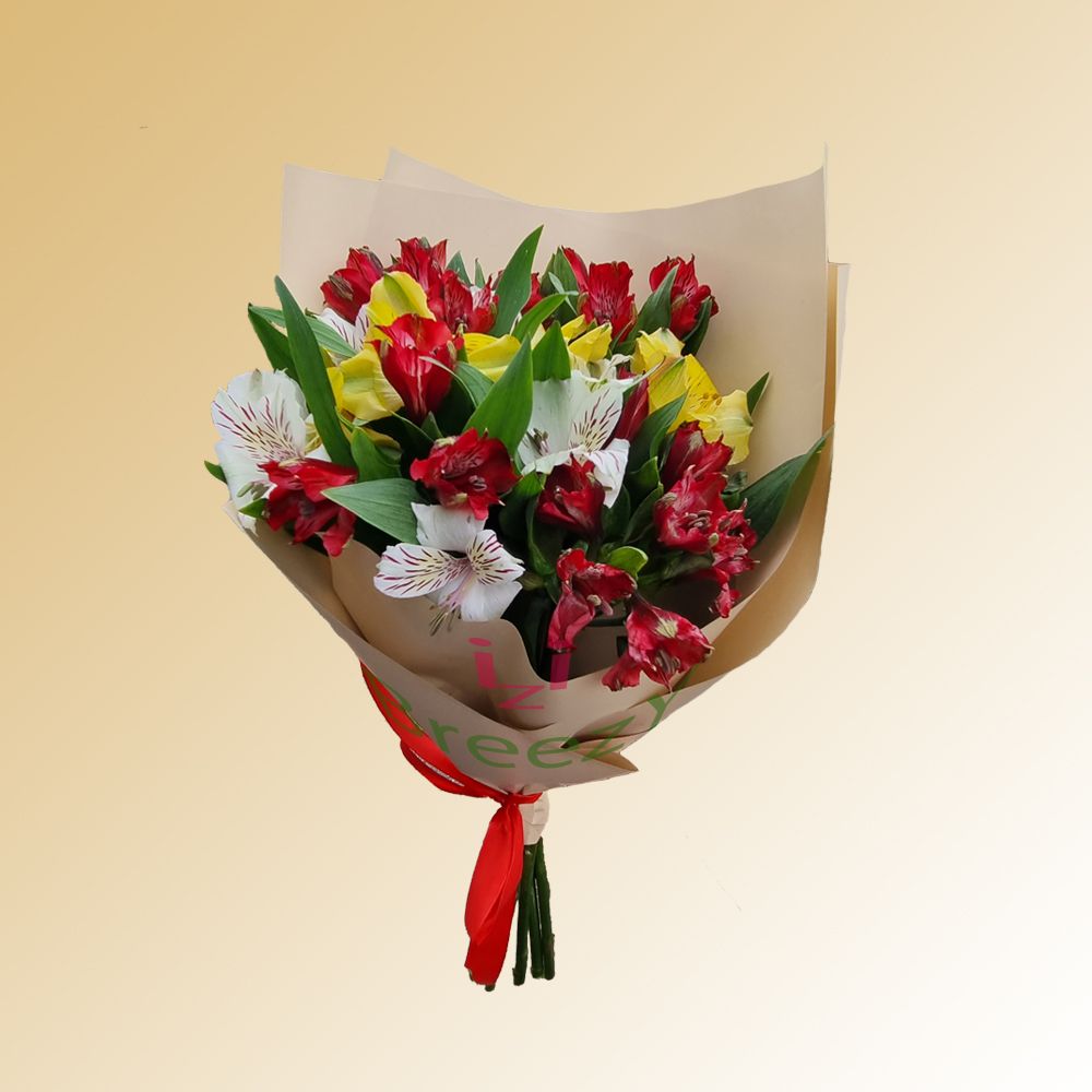 Букет из 9 альстромерий купить 