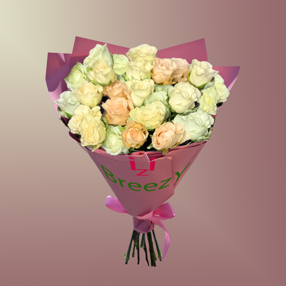 Букет из 7 нежных кустовых роз в Санкт-Петербурге Букет из 7 нежных кустовых роз купить