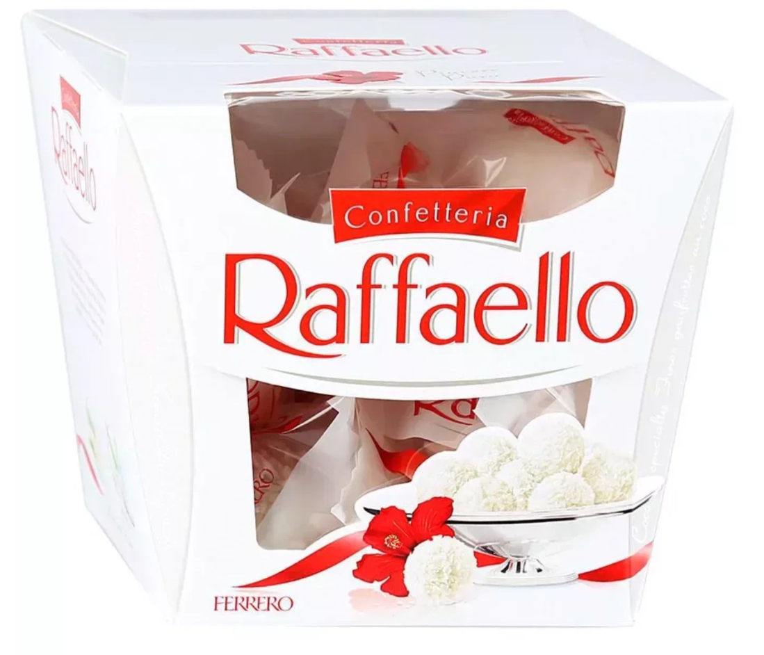 Конфеты "Raffaello" 150гр в Санкт-Петербурге Конфеты "Raffaello" 150гр купить