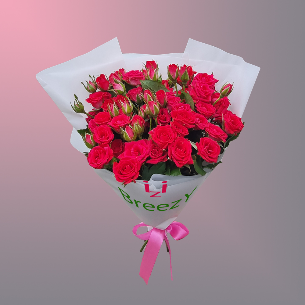 Букет из 11 кустовых малиновых роз в Нижнем Новгороде Букет из 11 кустовых малиновых роз купить