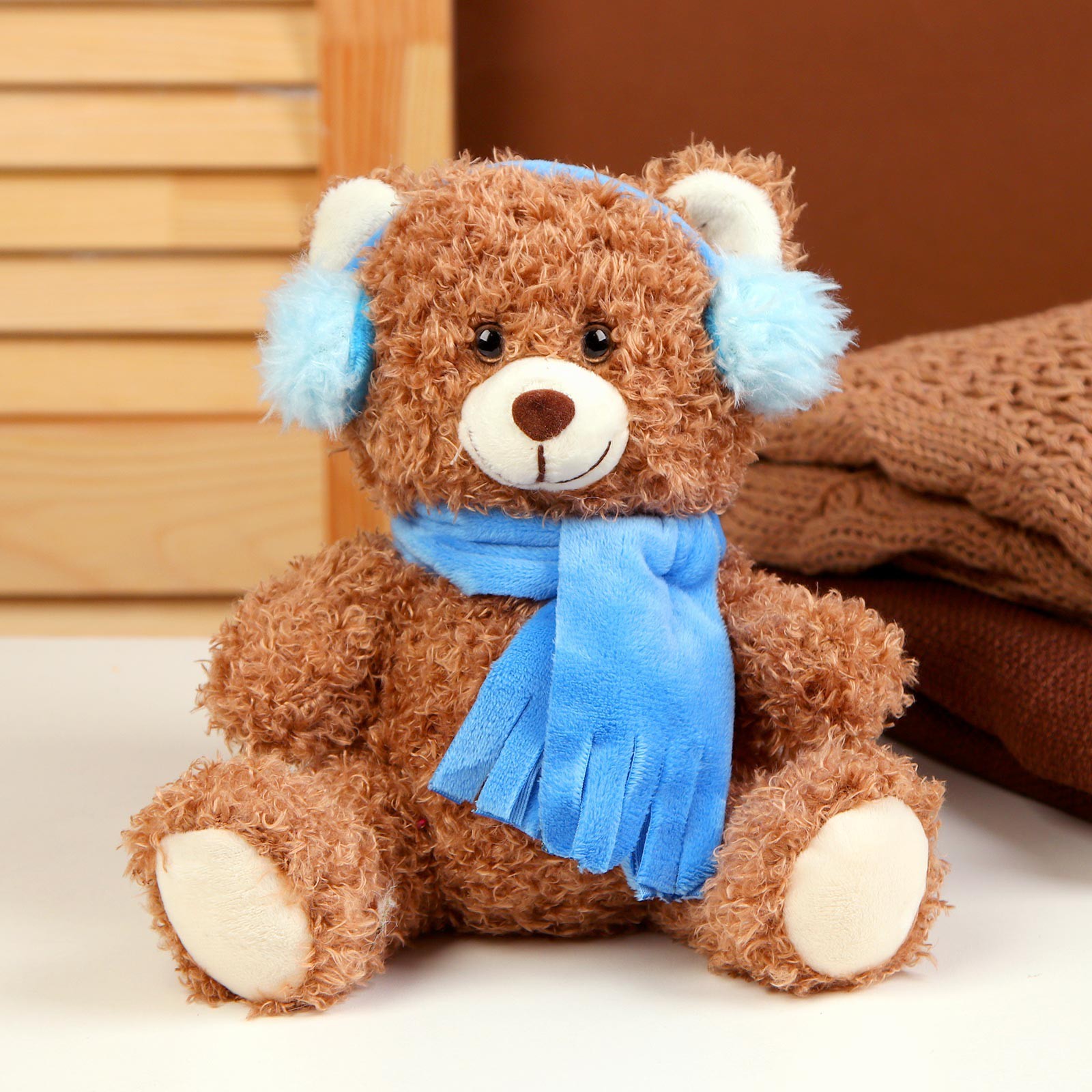 Мягкая игрушка «Медведь», зимний, 16 см в Санкт-Петербурге Мягкая игрушка «Медведь», зимний, 16 см купить