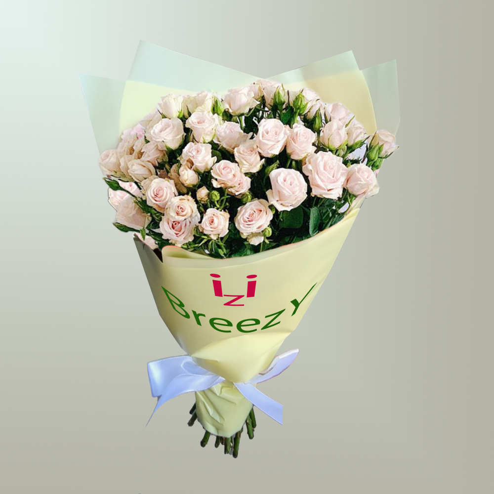 Букет из 7 кустовых розовых роз в Казани Букет из 7 кустовых розовых роз купить