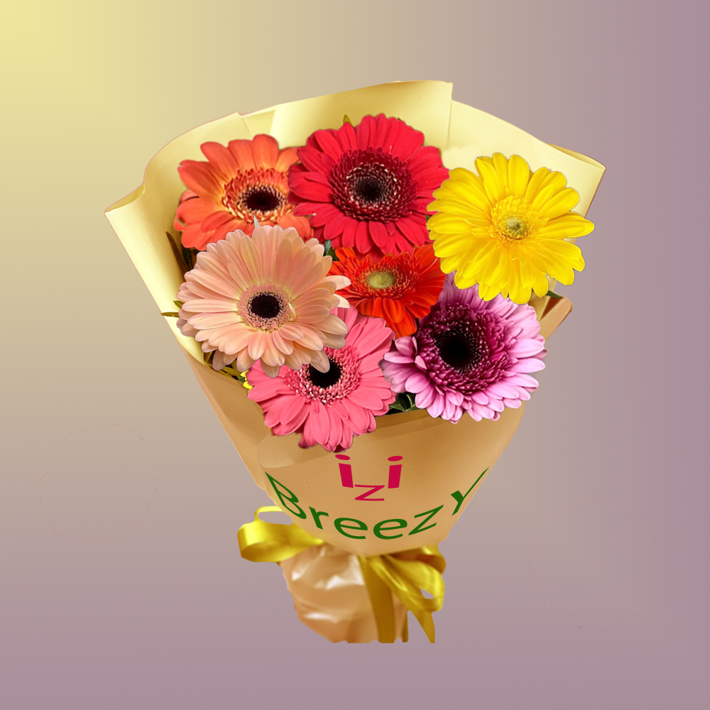 Букет из 7 гербер мини в Самаре Букет из 7 гербер мини купить